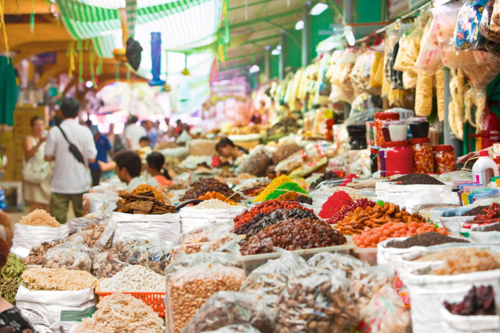 Dam Market is Nha Trang’s iconic commercial hub, where local culture comes alive amid bustling stalls and colorful vendors